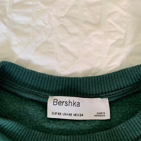 Bershka forest green crew neck - Picture 3 of 3
